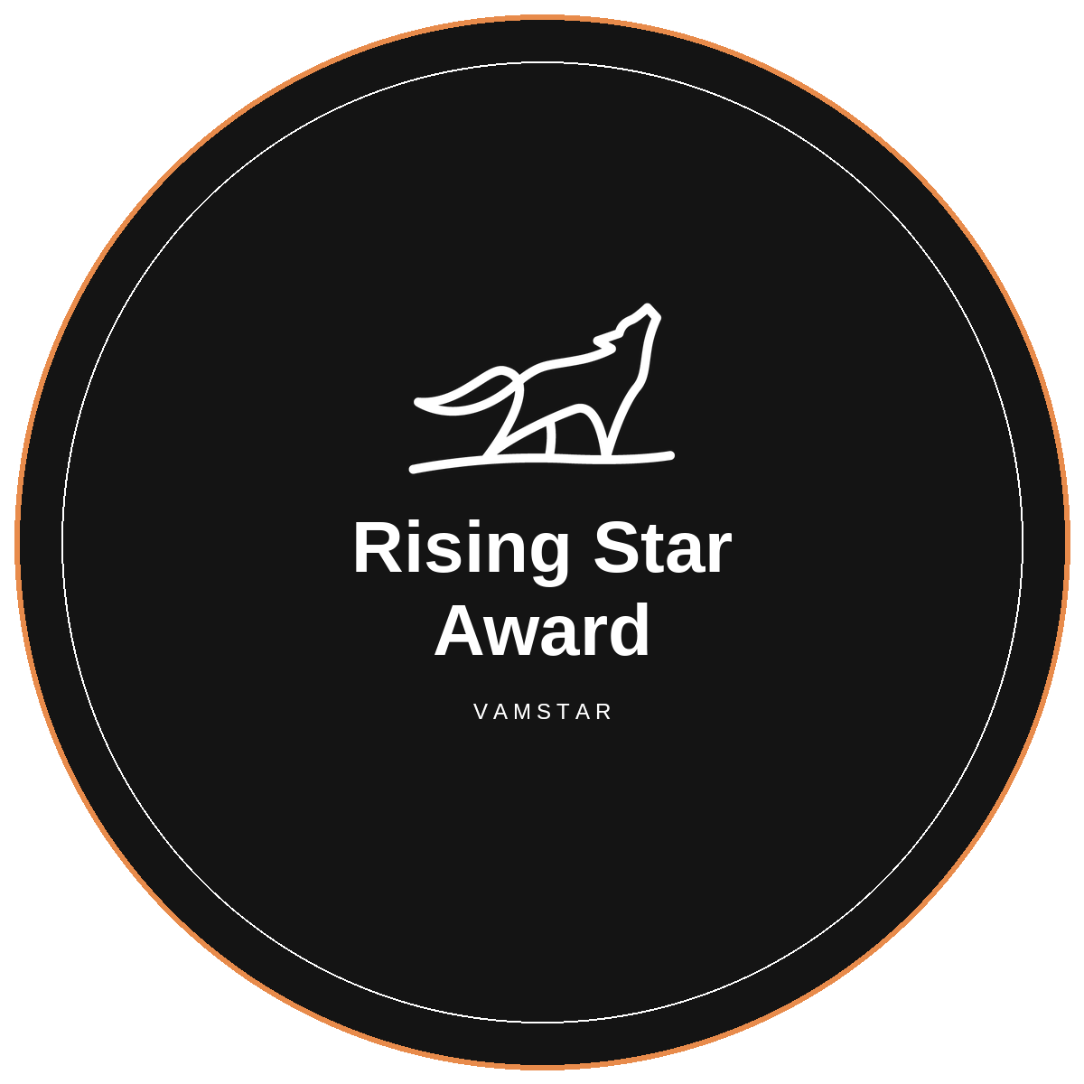 Vamstar Rising Star Award badge
